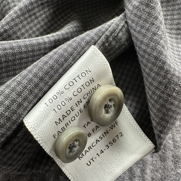 UNTUCKit Shirt Mens Large Black Gray Wrinkle Free Long Sleeve‎ Marcasin - Picture 4 of 7